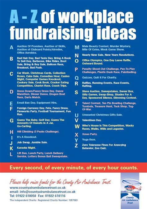 office charity fundraising ideas|50 fundraising ideas for your workplace .